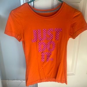 Nike orange t-shirt size XS